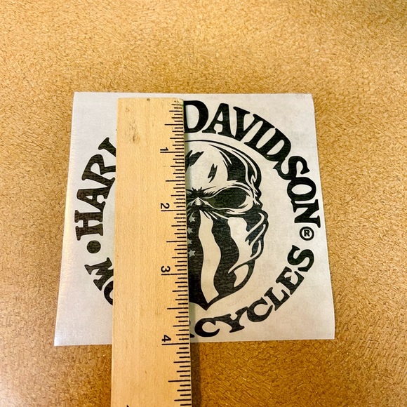 Harley Black matte 4” motorcycle decals New set2 - Picture 4 of 7